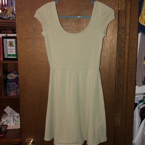 Army green short dress